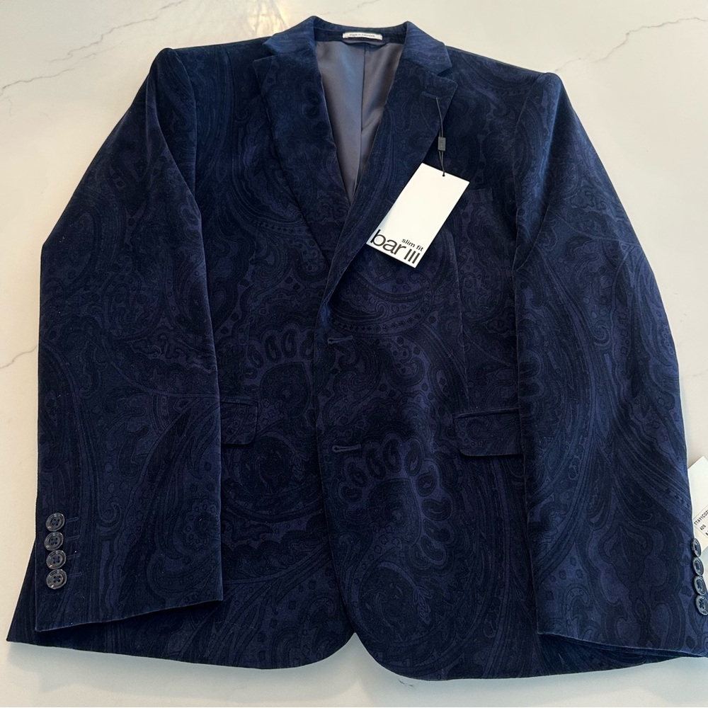 Bar III Navy Blue Sport Coat